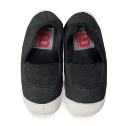 Elastic Tennis Shoe in Carbon by Bensimon