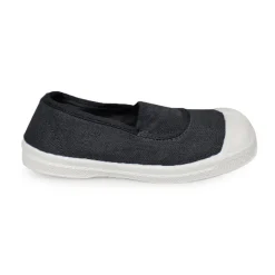 Elastic Tennis Shoe in Carbon by Bensimon