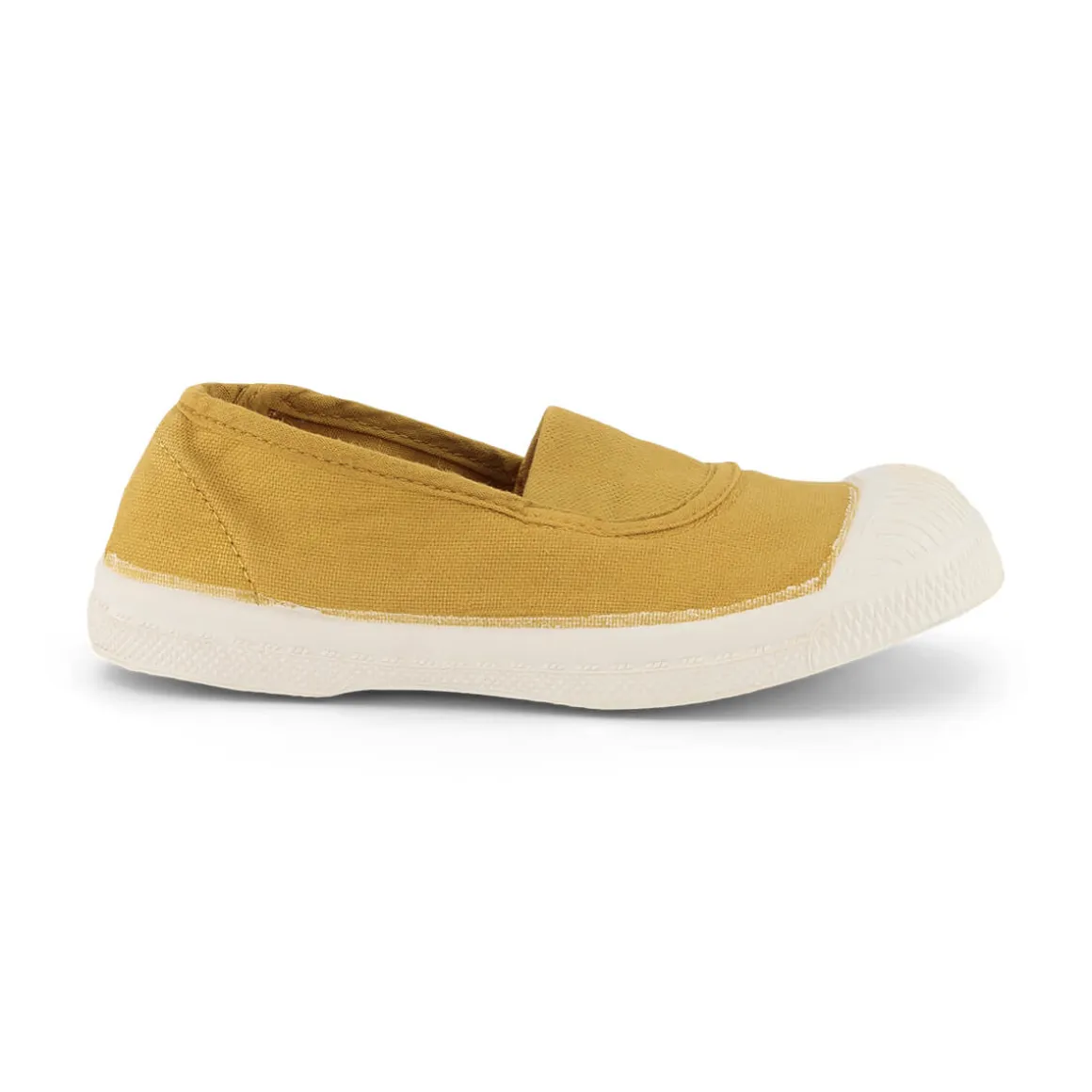 Elastic Tennis Shoe in Curry by Bensimon