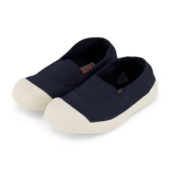 Elastic Tennis Shoe in Marine by Bensimon