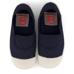 Elastic Tennis Shoe in Marine by Bensimon