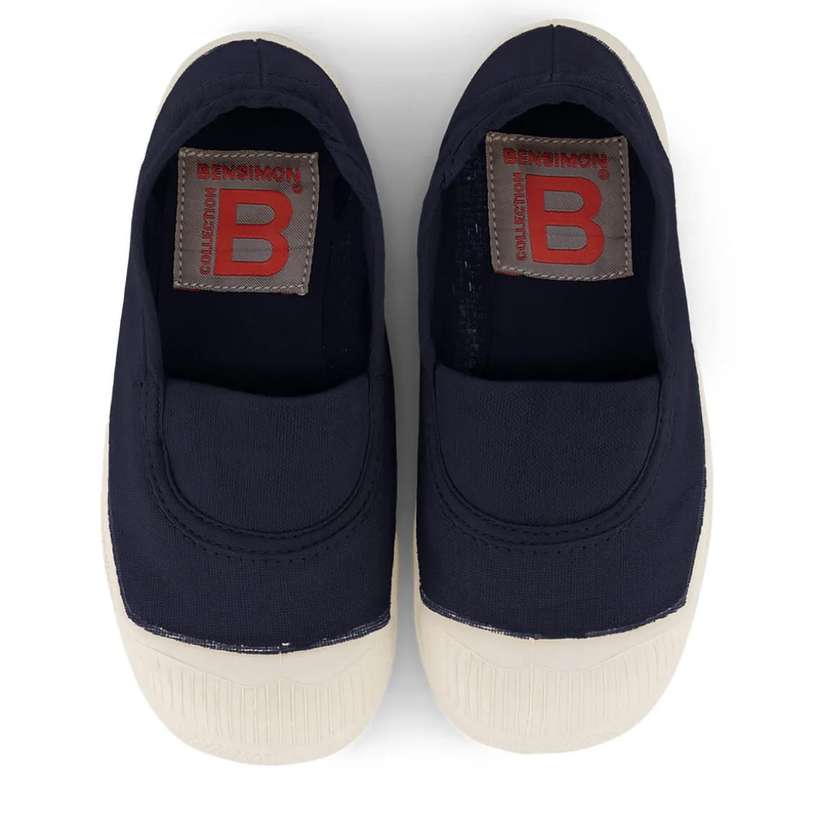 Elastic Tennis Shoe in Marine by Bensimon