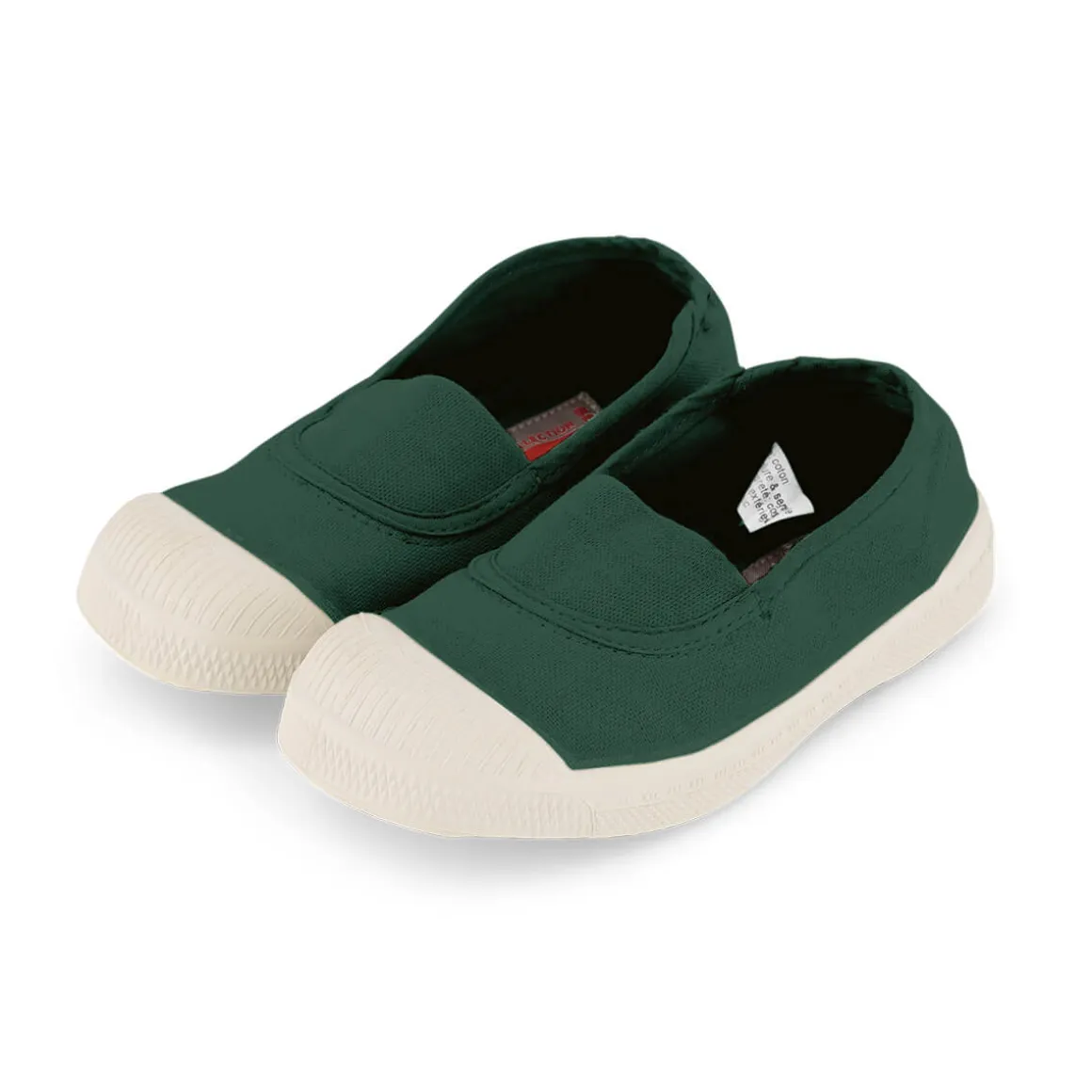 Elastic Tennis Shoe in Matcha by Bensimon