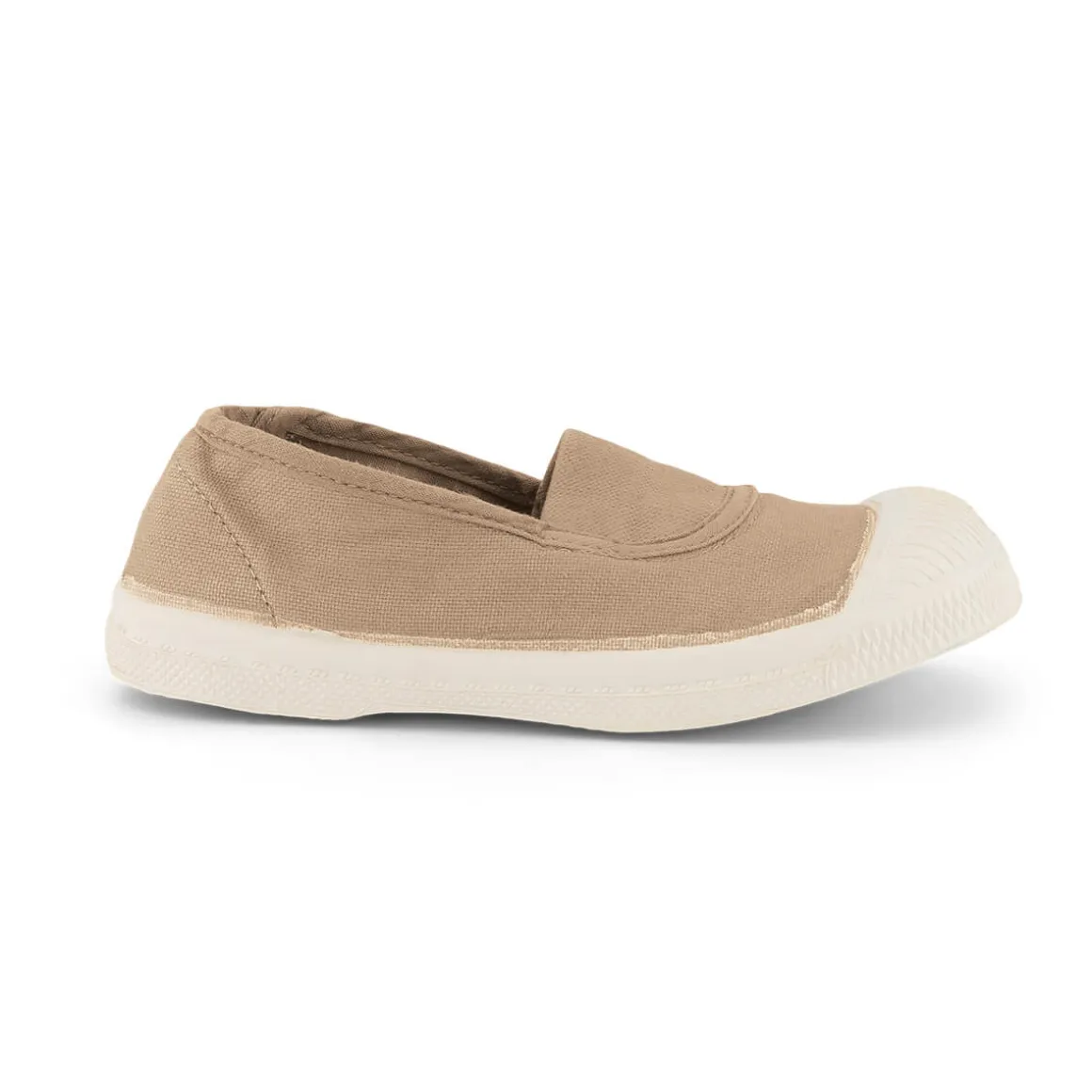 Elastic Tennis Shoe in Shell by Bensimon