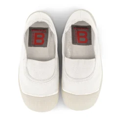 Elastic Tennis Shoe in White by Bensimon