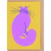 Electric Whiskers Greetings Card by Agathe Singer for Evermade