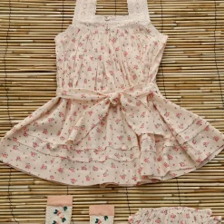 Eleonore Dress & Panty in Rosa Bloom Print by Bonjour