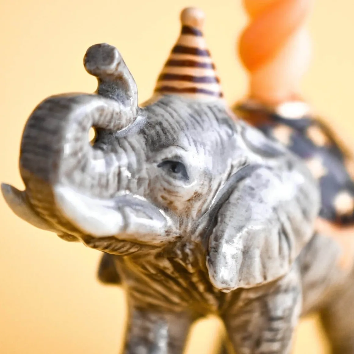 Elephant Ceramic Cake Topper by Camp Hollow