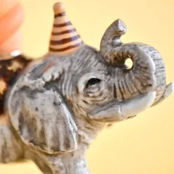 Elephant Ceramic Cake Topper by Camp Hollow