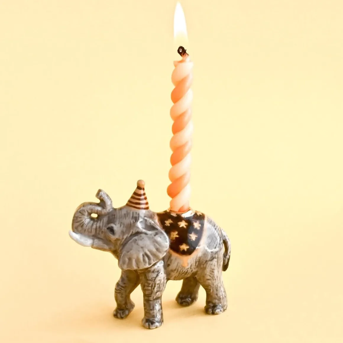 Elephant Ceramic Cake Topper by Camp Hollow