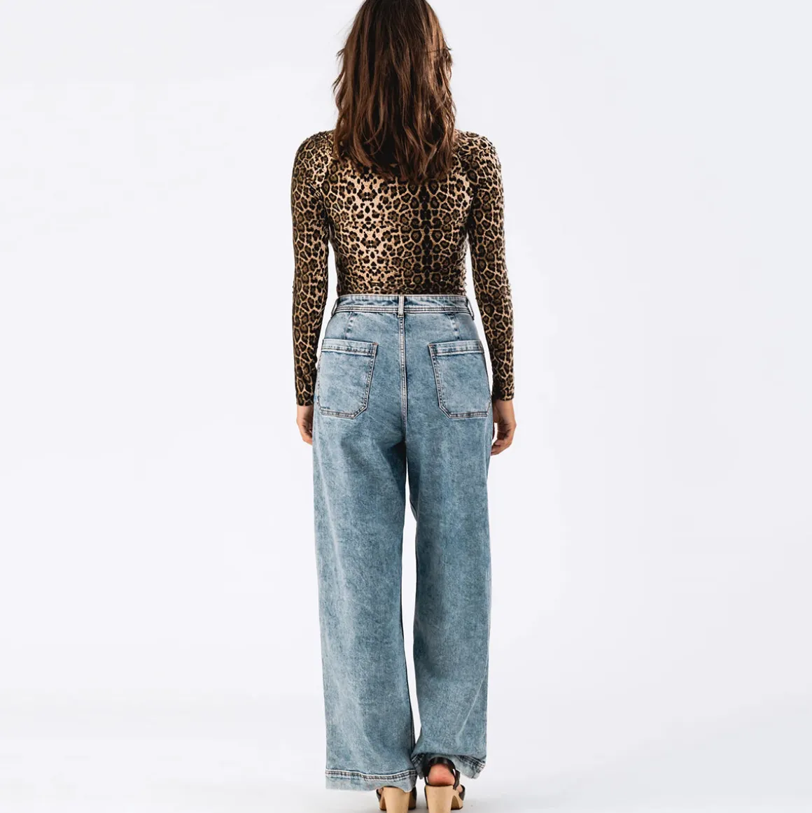 Ellen Top in Leopard Print by Lollys Laundry