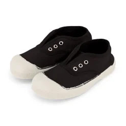 Elly Slip On Tennis Shoe in Carbon by Bensimon