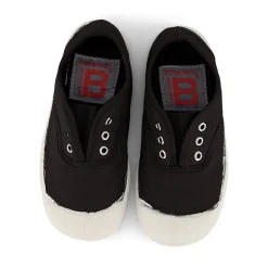 Elly Slip On Tennis Shoe in Carbon by Bensimon