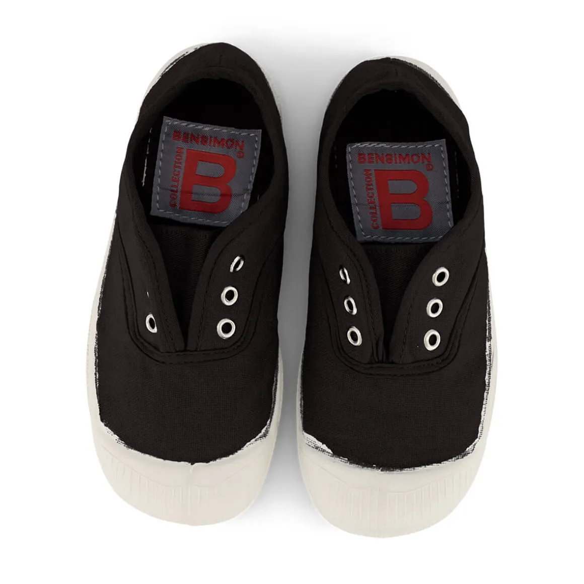 Elly Slip On Tennis Shoe in Carbon by Bensimon