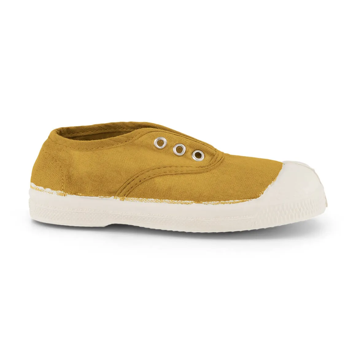 Elly Slip On Tennis Shoe in Curry by Bensimon