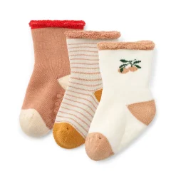 Eloy Baby Socks in Peach / Sandy Mix (3 Pack) by Liewood