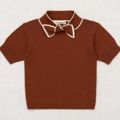 Elsa Short Sleeve Sweater in Cedar by Misha & Puff - Last One In Stock - 6 Years