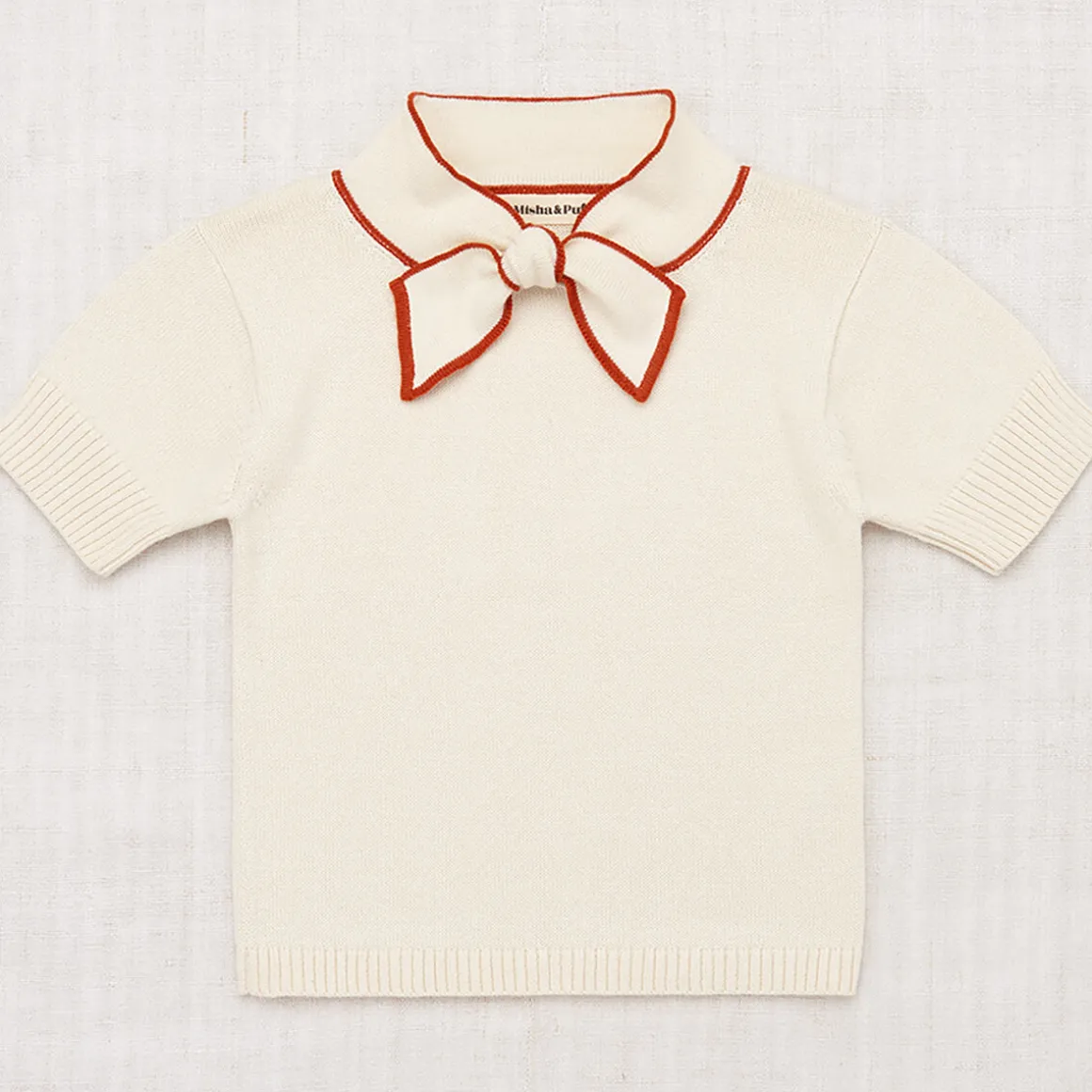 Elsa Short Sleeve Sweater in Marzipan by Misha & Puff - Last Ones In Stock - 8-10 Years