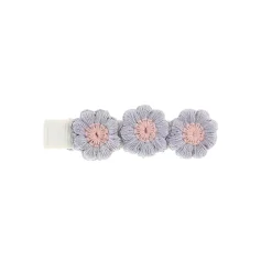 Embroidered Flower Hair Clip in Various Colours by Hello Sakura