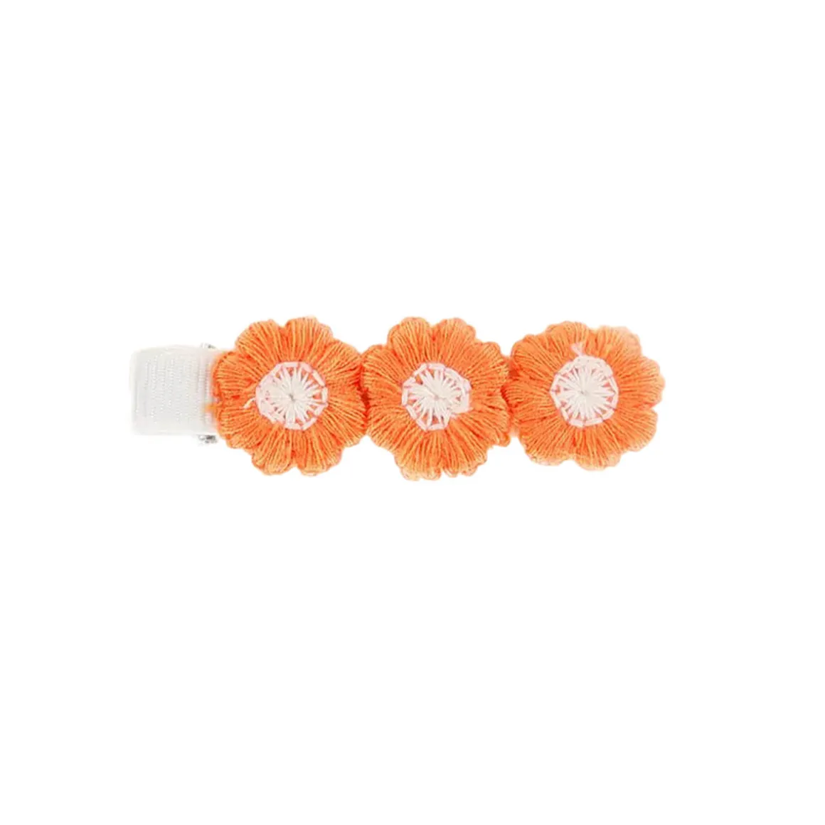 Embroidered Flower Hair Clip in Various Colours by Hello Sakura