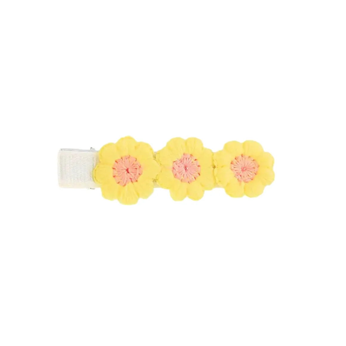 Embroidered Flower Hair Clip in Various Colours by Hello Sakura