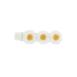 Embroidered Flower Hair Clip in Various Colours by Hello Sakura