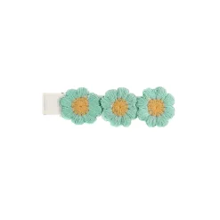 Embroidered Flower Hair Clip in Various Colours by Hello Sakura