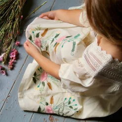 Embroidered Garden Dress in Ivory by Bonjour