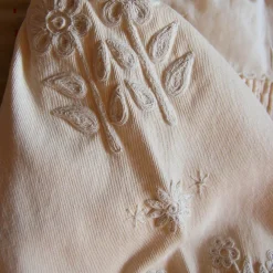 Embroidered Tunique in Ivory Denim by Bonjour