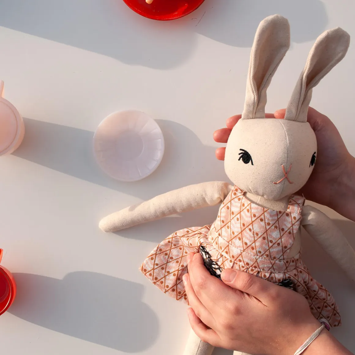 Emma Medium Rabbit in Cream by Polka Dot Club