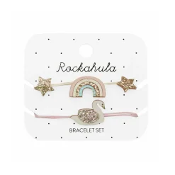 Enchanted Rainbow And Swan Bracelet Set by Rockahula
