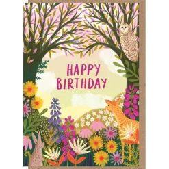 Enchanted Woods Birthday Greetings Card by Bonbi Forest for Earlybird Designs