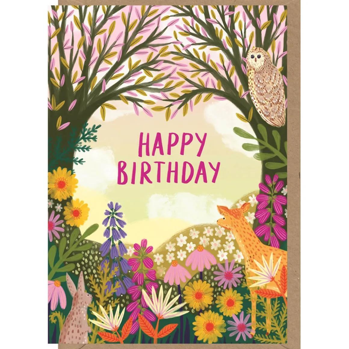 Enchanted Woods Birthday Greetings Card by Bonbi Forest for Earlybird Designs