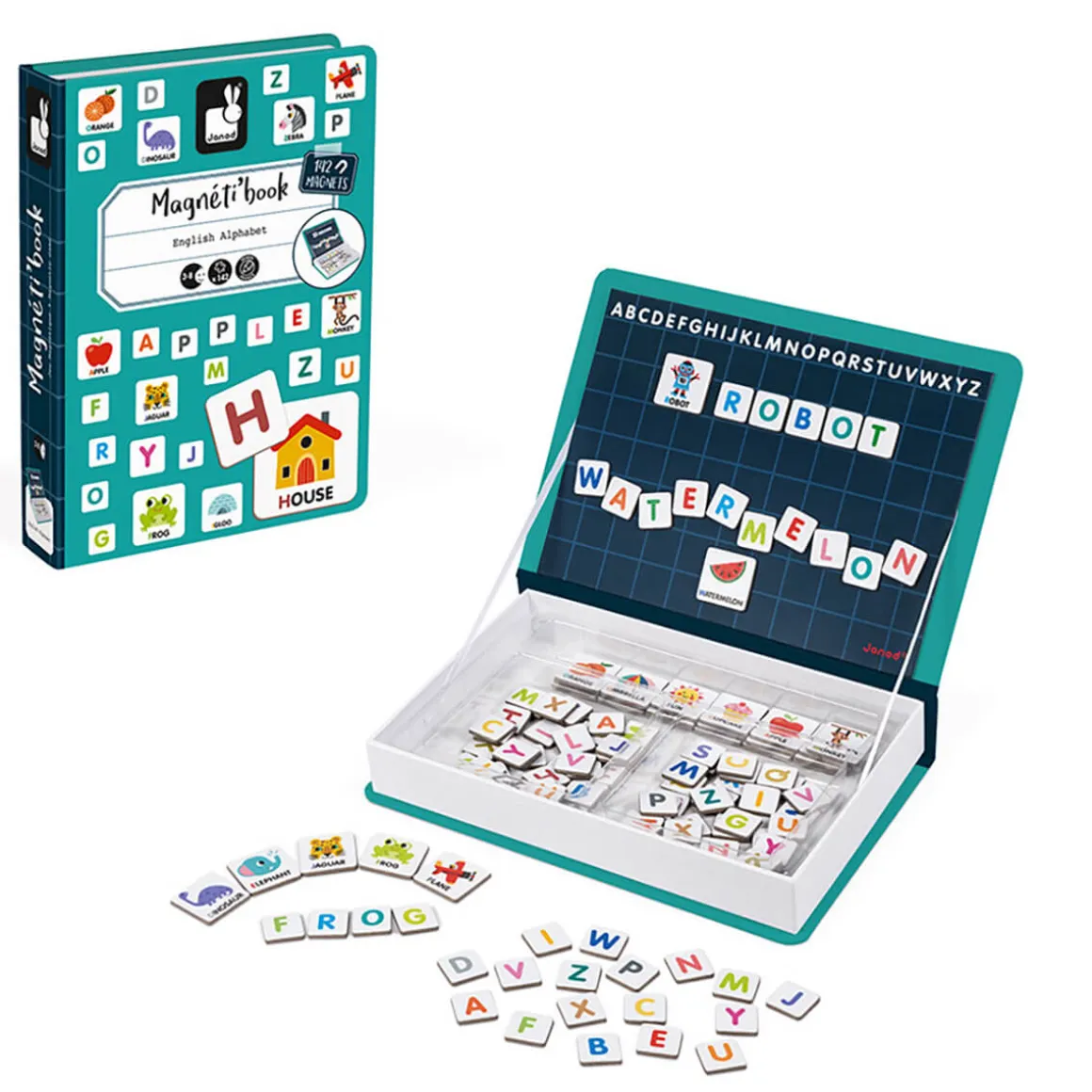 English Alphabet Magneti Book by Janod