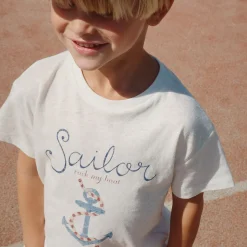 Era Tee in Off White / Sailor by Konges Slojd