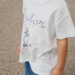 Era Tee in Off White / Sailor by Konges Slojd