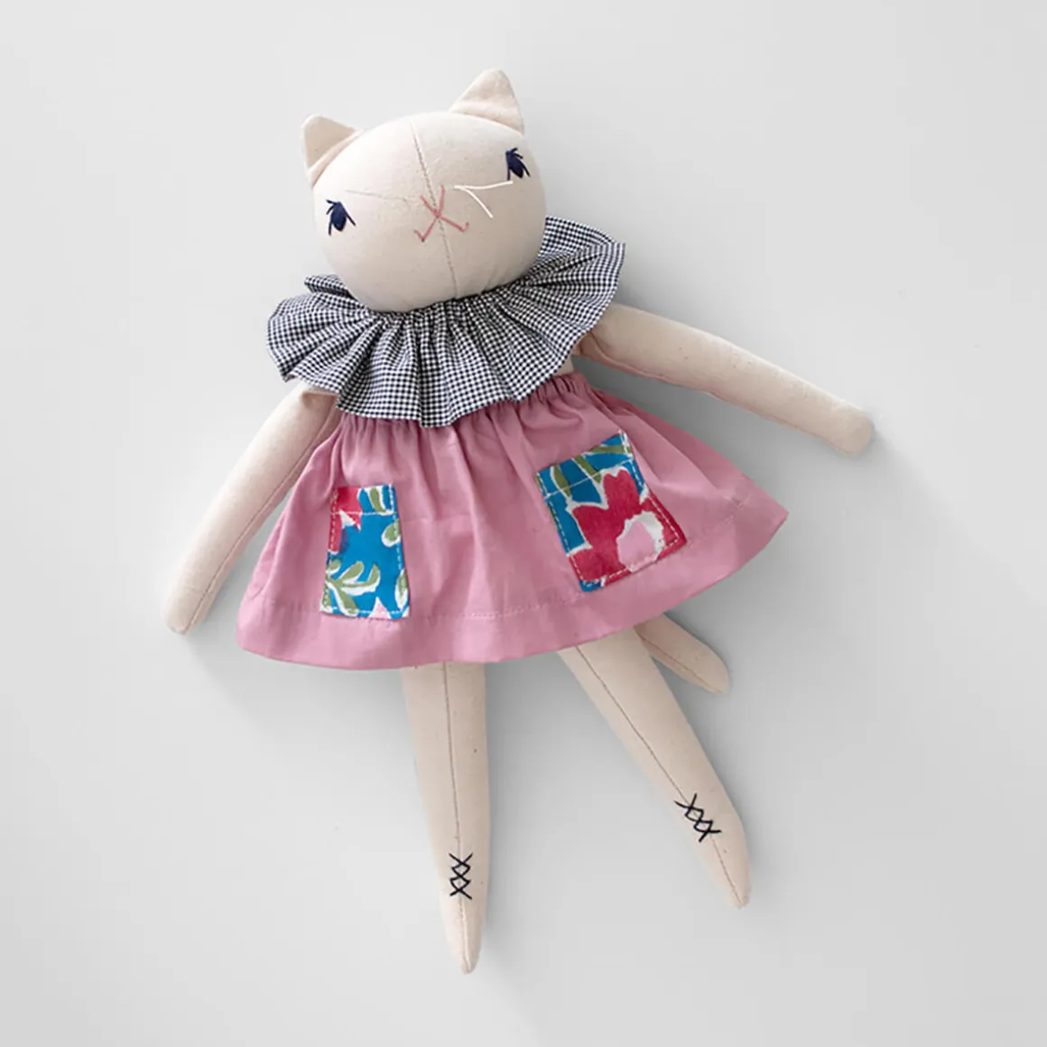 Esther Medium Cat in Cream by Polka Dot Club