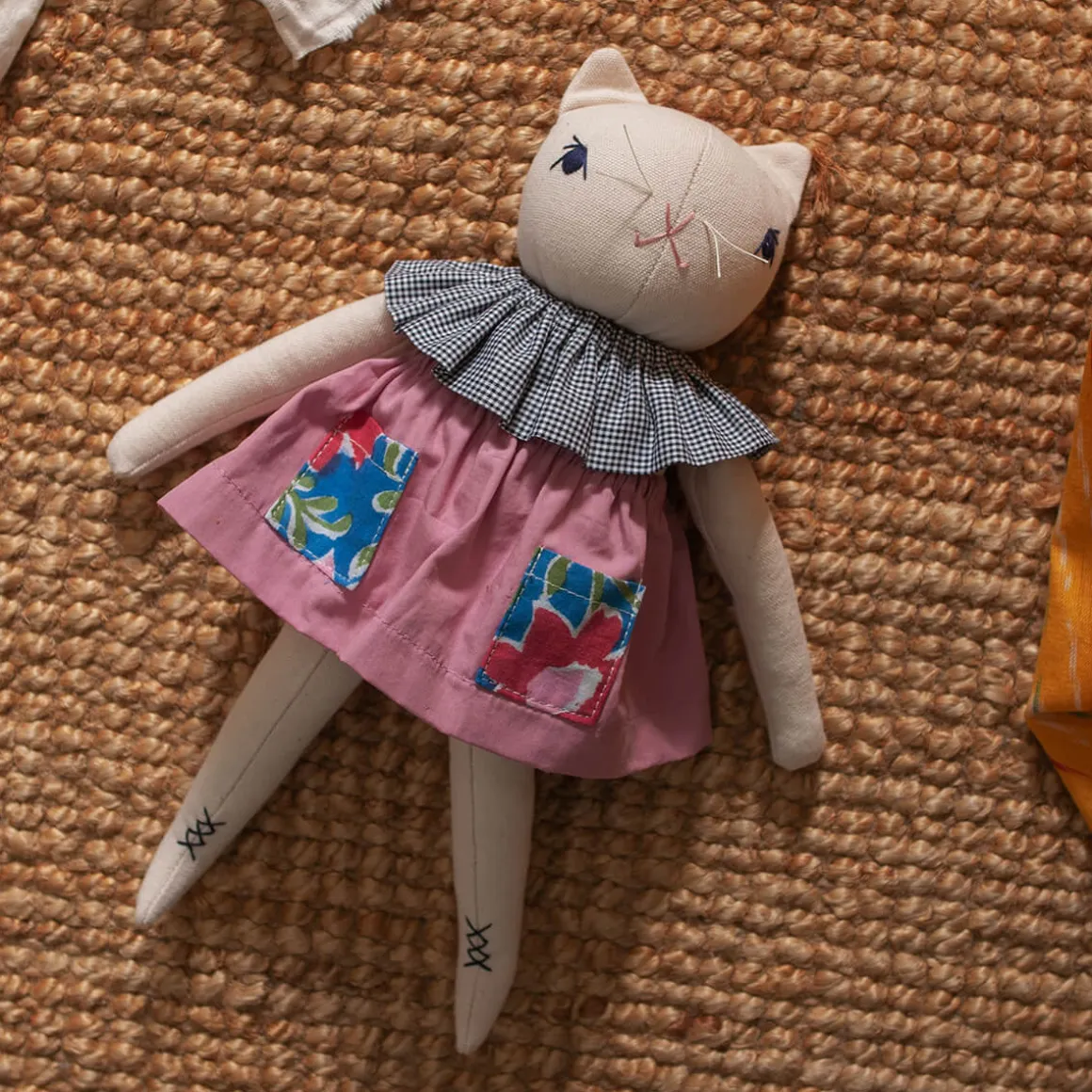 Esther Medium Cat in Cream by Polka Dot Club