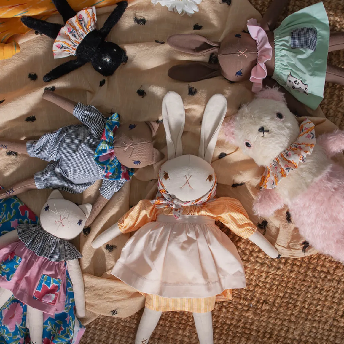 Esther Medium Cat in Cream by Polka Dot Club