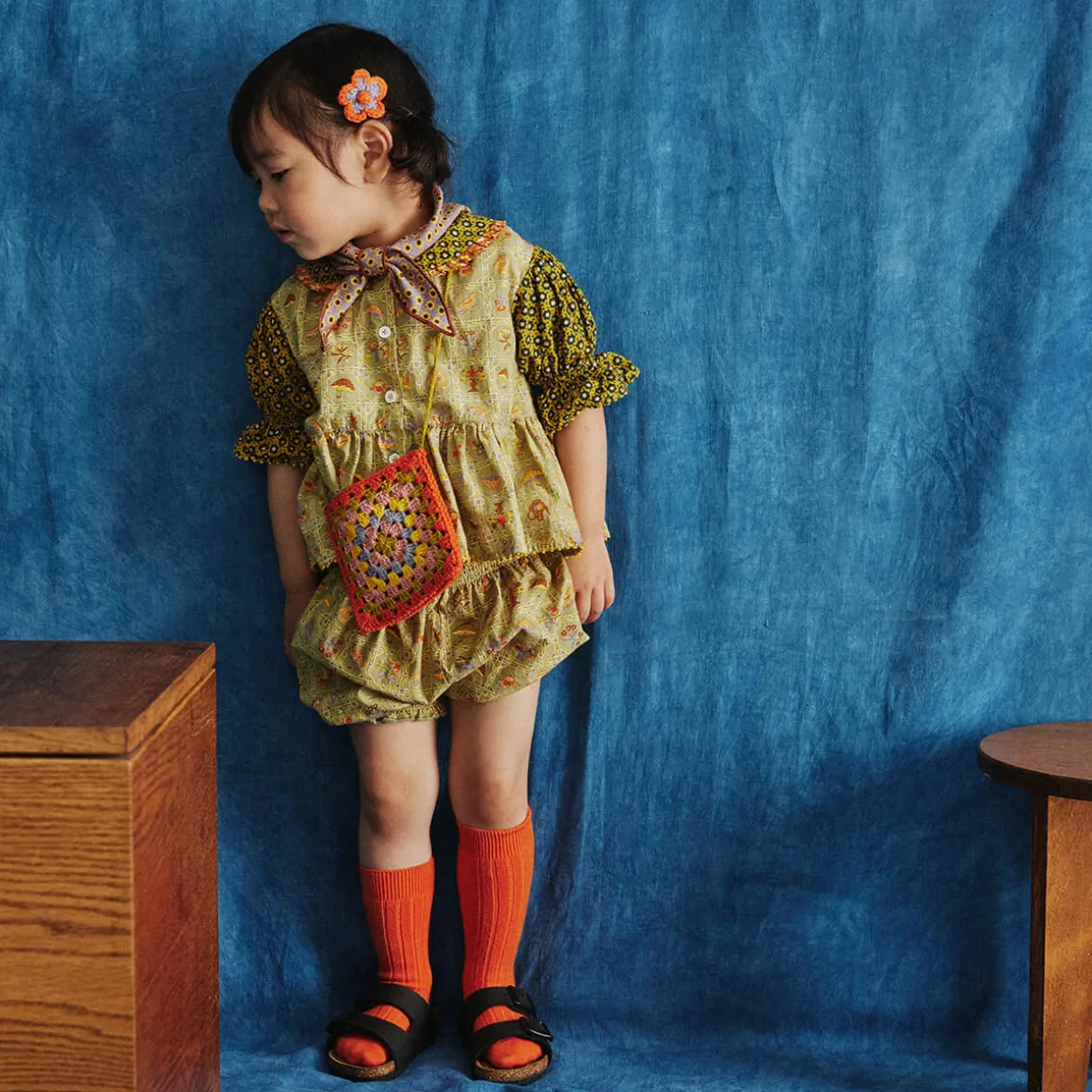 Esther Top in Vert Trellis by Misha & Puff - Last Ones In Stock - 5-10 Years