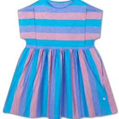 Every Day Dress in Tricolour Block Stripe by Repose AMS