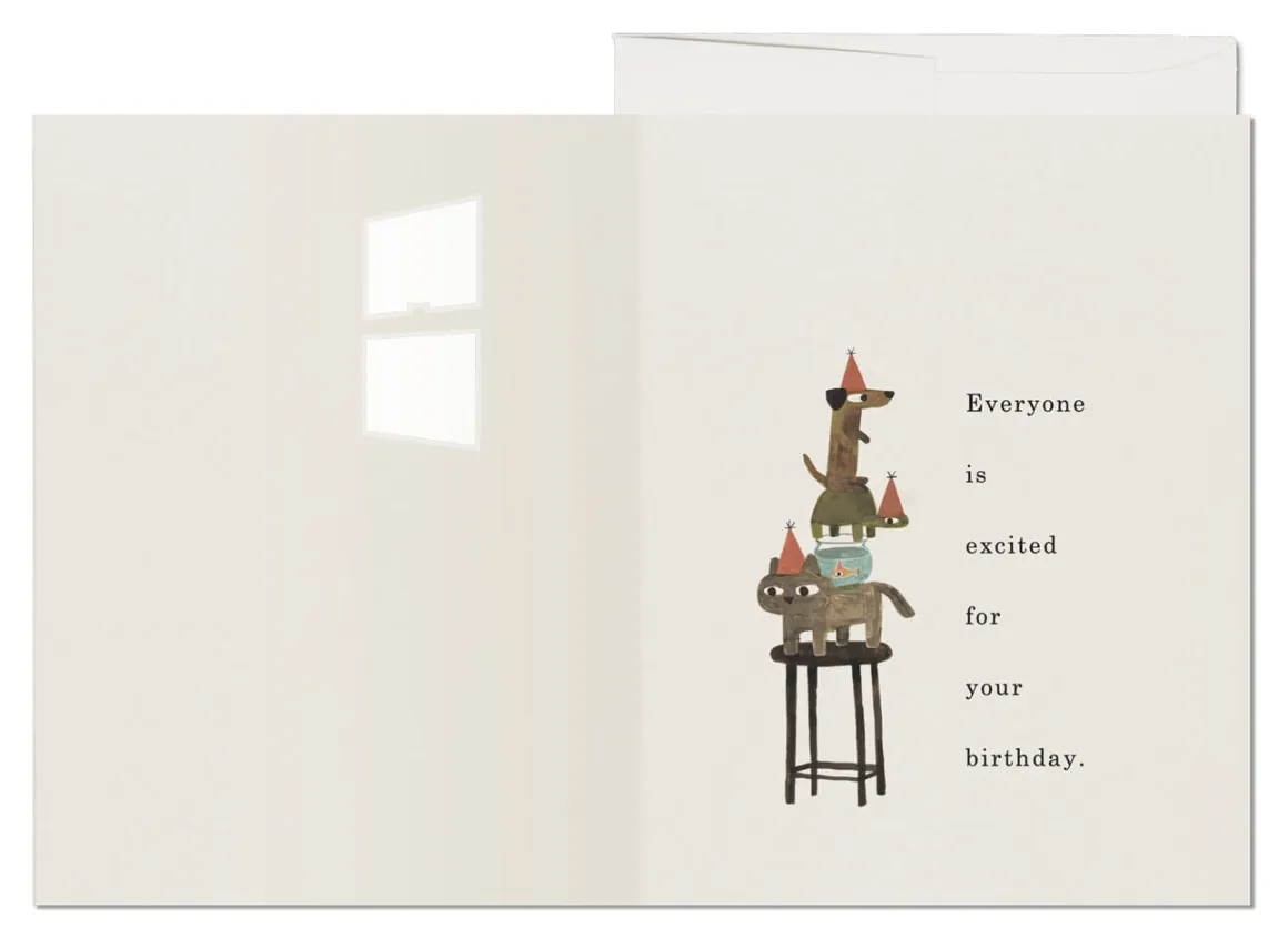 Everyone Is Excited Greetings Card by Red Cap Cards