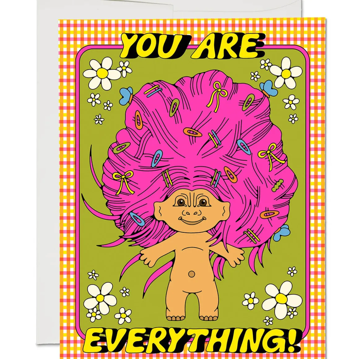 Everything Troll Greetings Card by Red Cap Cards