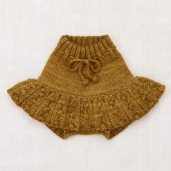 EXCLUSIVE Baby Eyelet Popcorn Skating Skirt in Antique Brass by Misha & Puff