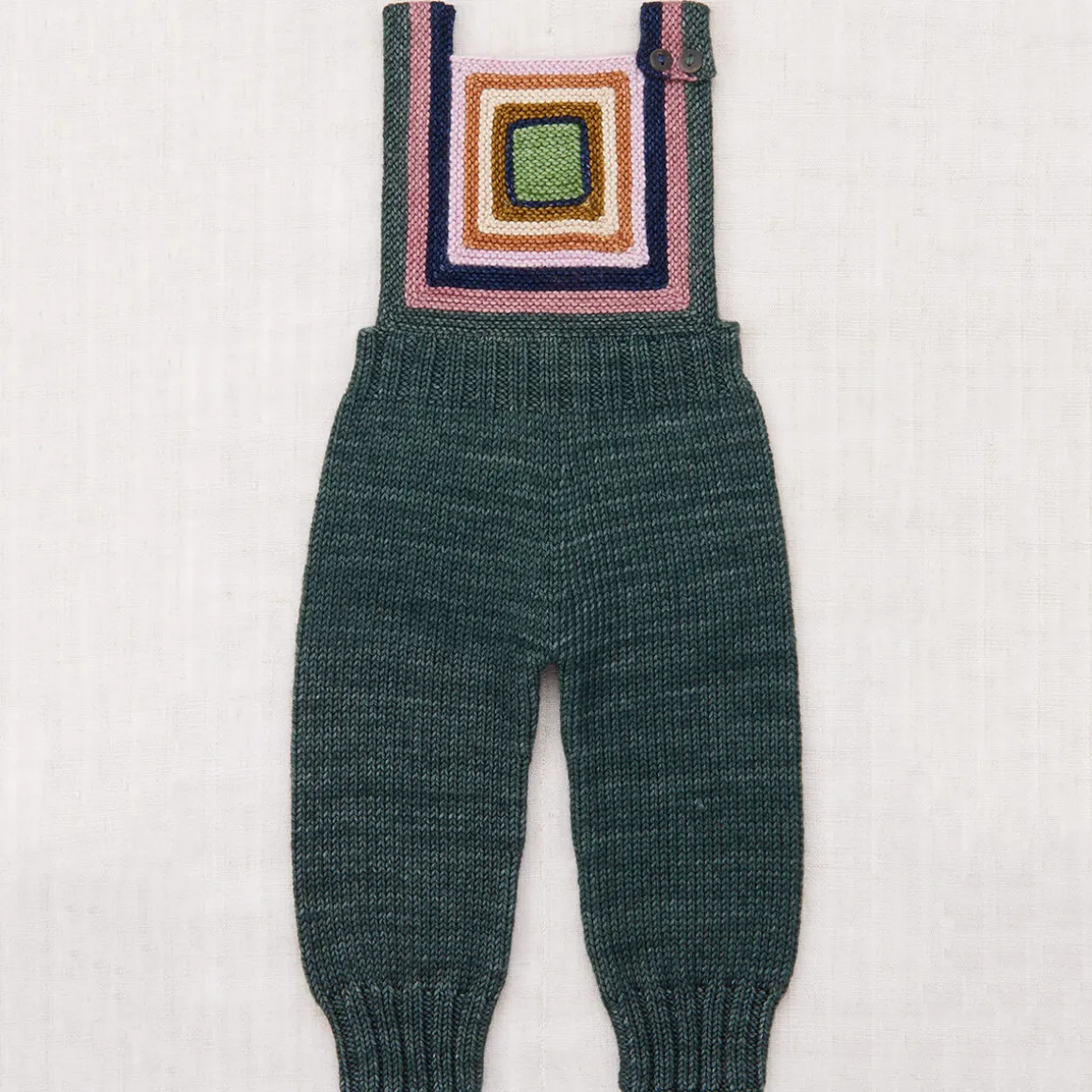 EXCLUSIVE Baby Log Cabin Overall in Camp Green by Misha & Puff