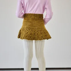 EXCLUSIVE Eyelet Popcorn Skating Skirt in Antique Brass by Misha & Puff - Last Ones In Stock - 4-6 Years