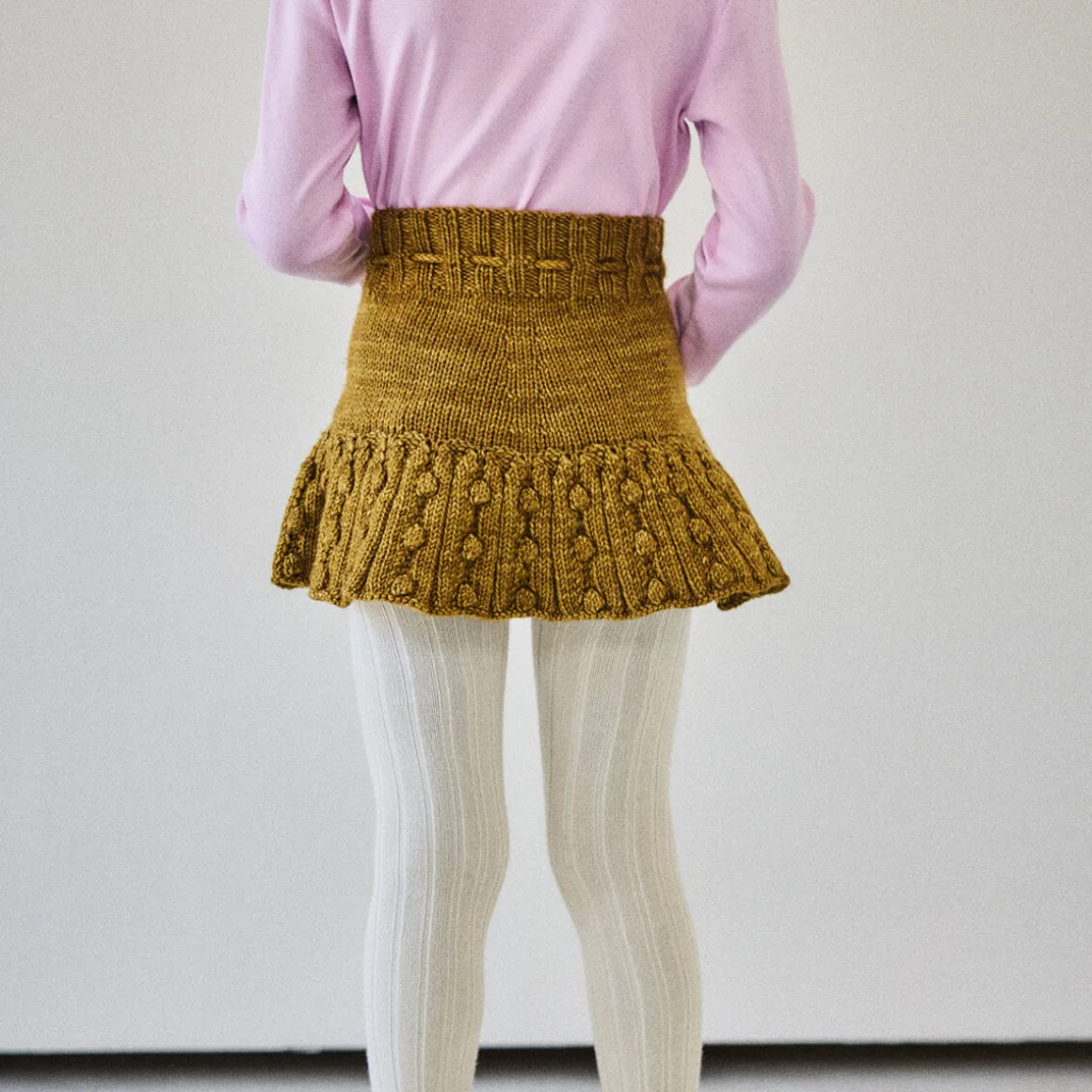 EXCLUSIVE Eyelet Popcorn Skating Skirt in Antique Brass by Misha & Puff - Last Ones In Stock - 4-6 Years