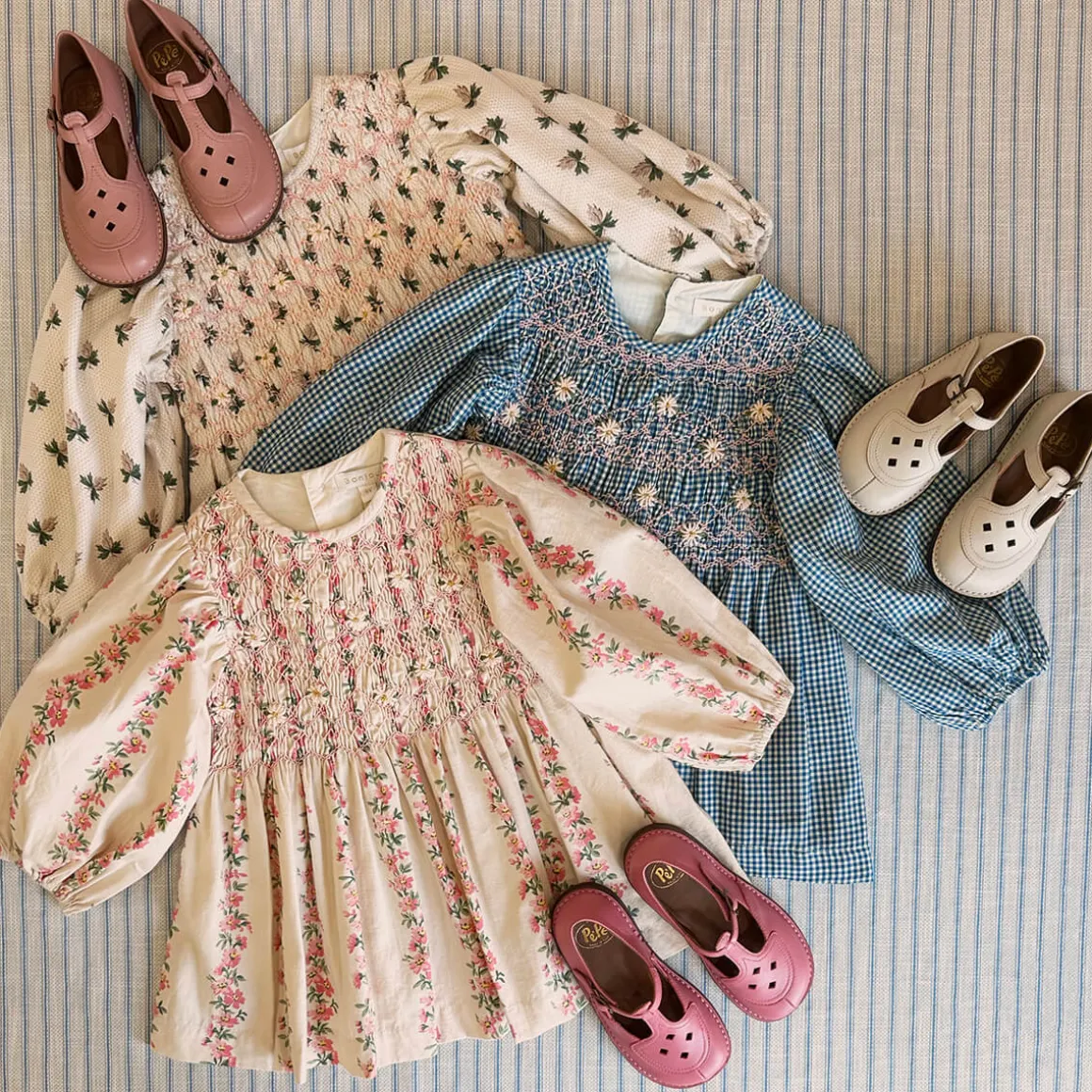 EXCLUSIVE Handsmock Blouse in Hazelnut Flower Print by Bonjour - Last One In Stock - 6 Years