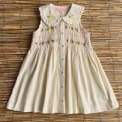 EXCLUSIVE Ibiza Top in Ivory Seersucker by Bonjour