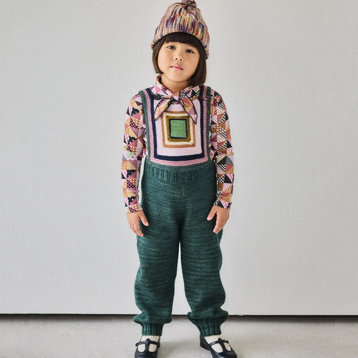 EXCLUSIVE Log Cabin Overall in Camp Green by Misha & Puff